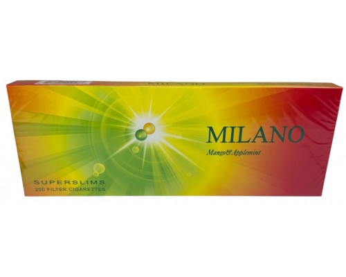 Сигареты Milano Superslim Mango Applemint (Милано Суперслим Кнопка Манго-Мята) Сигареты Milano Superslim Mango Applemint (Милано Суперслим Кнопка Манго-Мята)